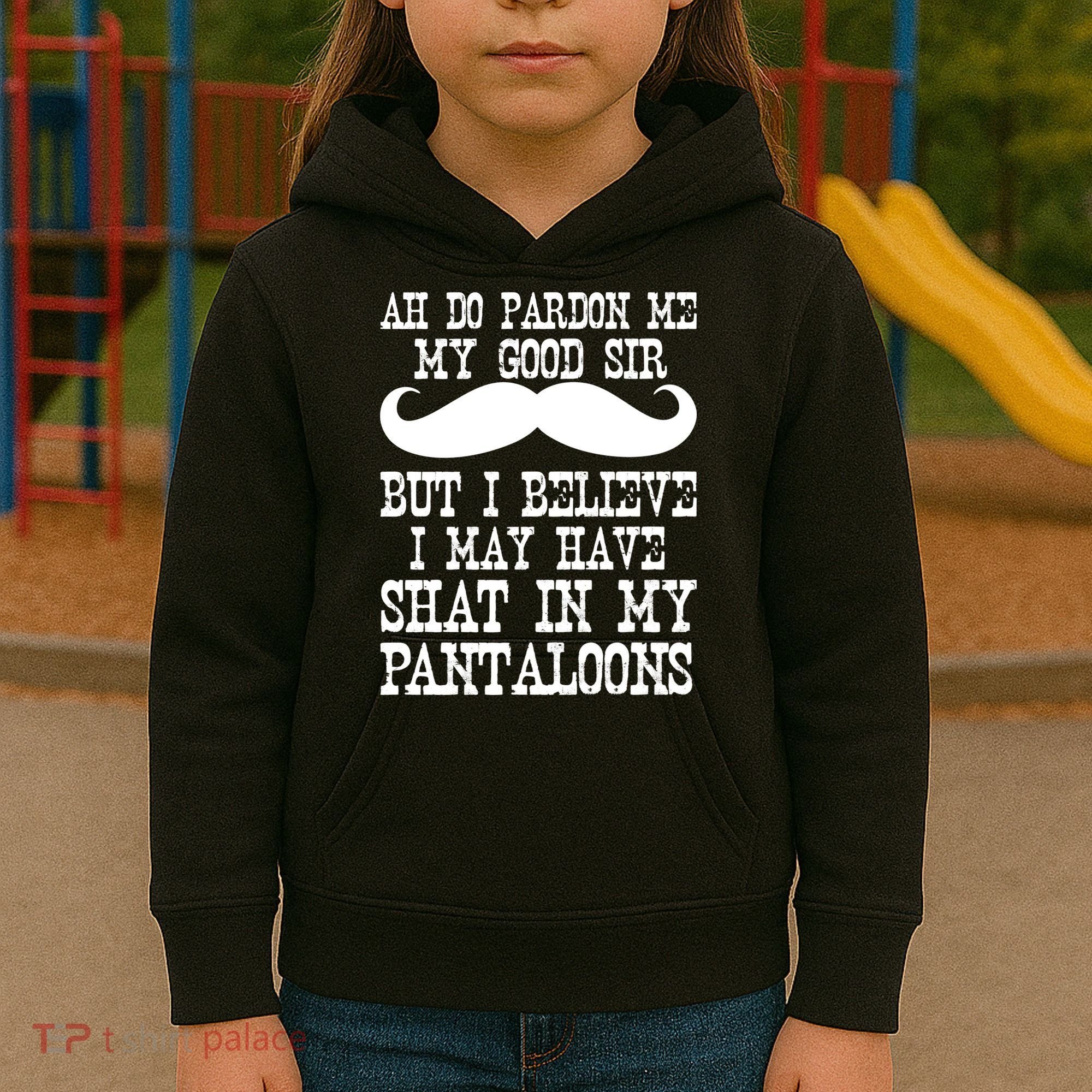 Ah Pardon Me My Good Sir I Believe I May Have Shat My Pantaloons Kids Hoodie