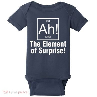Ah! The Element Of Surprise Baby Bodysuit
