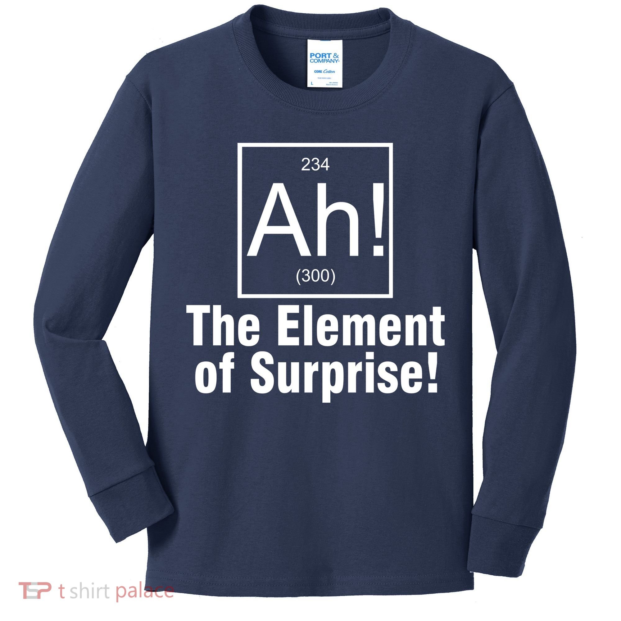 Ah! The Element Of Surprise Kids Long Sleeve Shirt