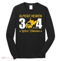 Almost Heaven 304 West Virginia Map Long Sleeve Shirt thumb 0