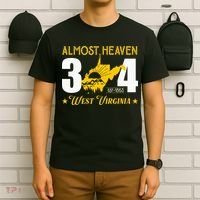 Almost Heaven 304 West Virginia Map T-Shirt thumb 6