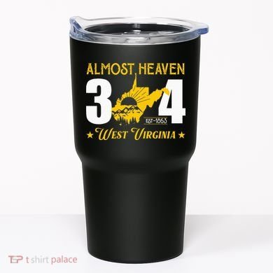 Almost Heaven 304 West Virginia Map Tumbler