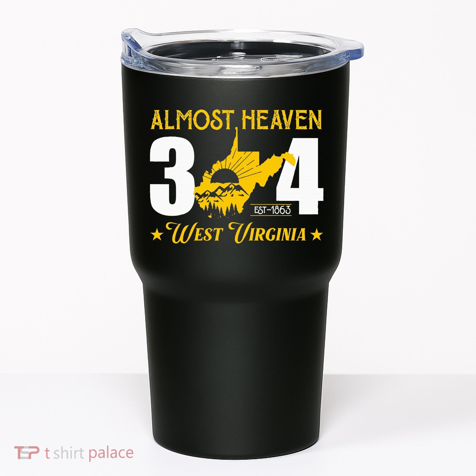 Almost Heaven 304 West Virginia Map Tumbler
