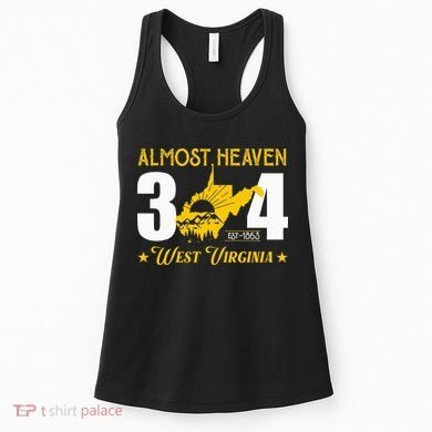 Almost Heaven 304 West Virginia Map Women's Tank Top