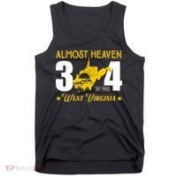 Almost Heaven 304 West Virginia Map Tank Top thumb 0
