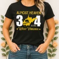 Almost Heaven 304 West Virginia Map Women's T-Shirt thumb 2