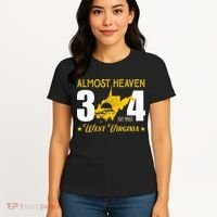 Almost Heaven 304 West Virginia Map Women's T-Shirt thumb 4