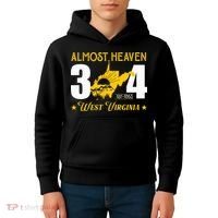 Almost Heaven 304 West Virginia Map Kids Hoodie thumb 4
