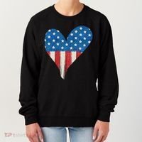 America Heart 4th Of July Women's Sweatshirt thumb 0