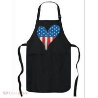 America Heart 4th Of July Apron thumb 0