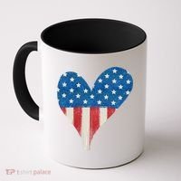 America Heart 4th Of July Coffee Mug thumb 0