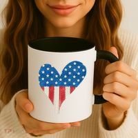 America Heart 4th Of July Coffee Mug thumb 3