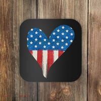 America Heart 4th Of July Coaster thumb 0