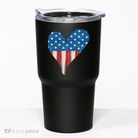 America Heart 4th Of July Tumbler thumb 0