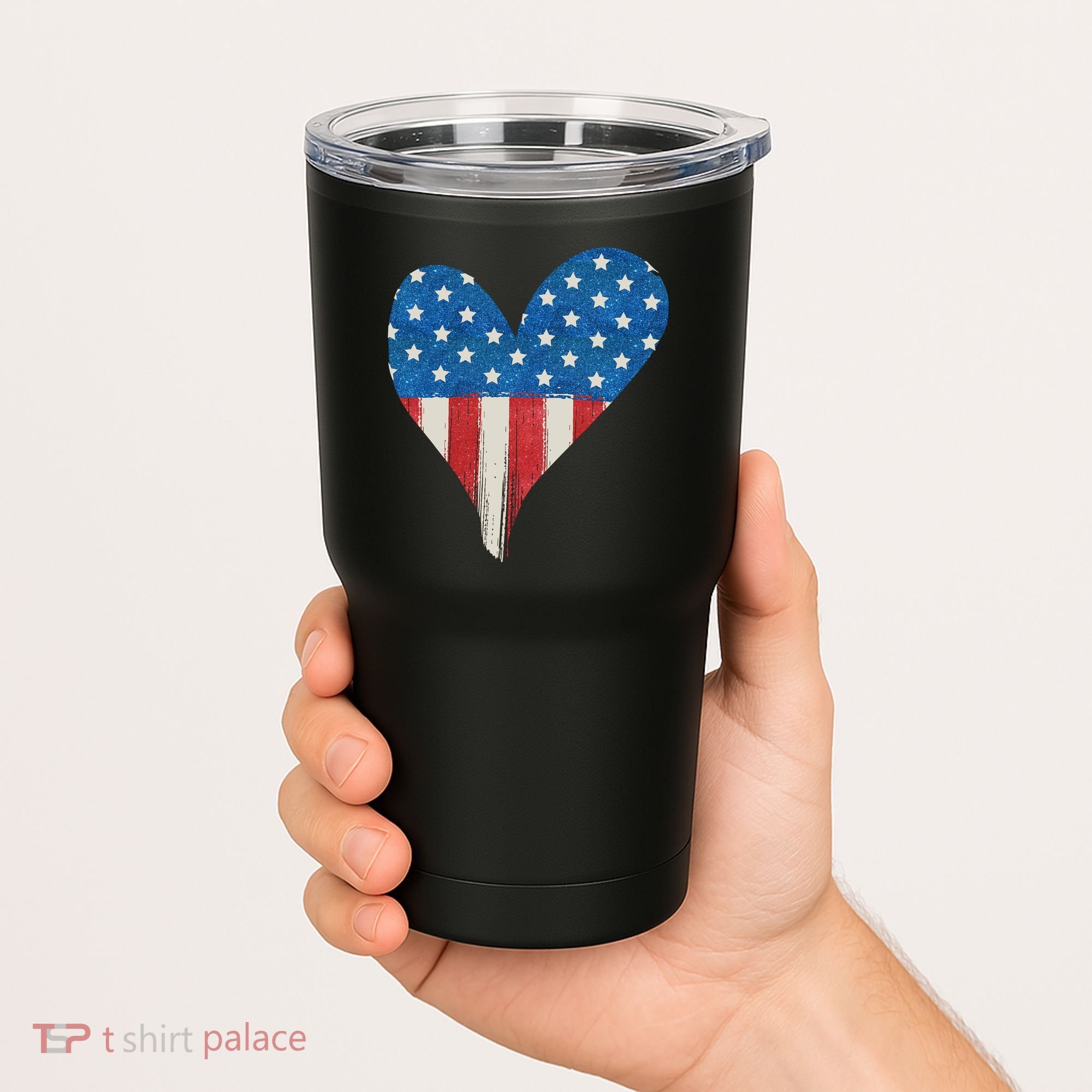 America Heart 4th Of July Tumbler