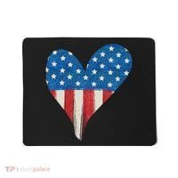 America Heart 4th Of July Mousepad thumb 0
