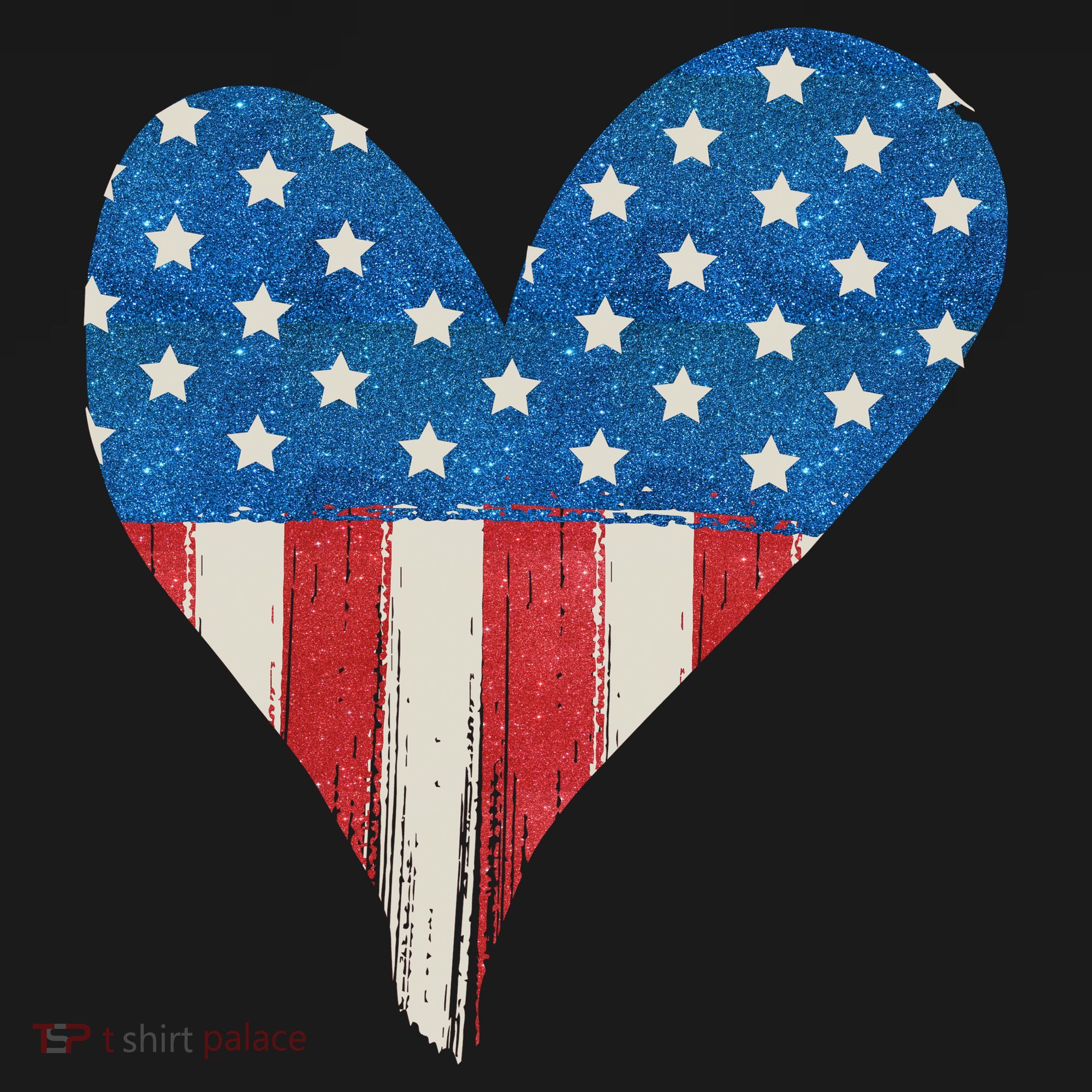 America Heart 4th Of July Mousepad