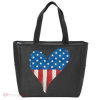 America Heart 4th Of July Tote Bag thumb 0