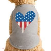 America Heart 4th Of July Doggie Tank thumb 0
