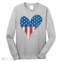 America Heart 4th Of July Long Sleeve Shirt thumb 0