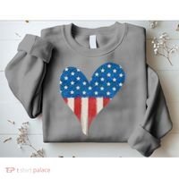 America Heart 4th Of July Sweatshirt thumb 2
