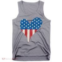 America Heart 4th Of July Tank Top thumb 0