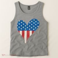 America Heart 4th Of July Tank Top thumb 2