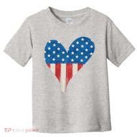 America Heart 4th Of July Toddler T-Shirt thumb 0