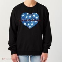 America Heart 4th Of July Cute Festive Women's Sweatshirt thumb 0