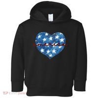 America Heart 4th Of July Cute Festive Toddler Hoodie thumb 0
