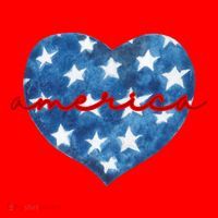 America Heart 4th Of July Cute Festive Santa Hat thumb 1