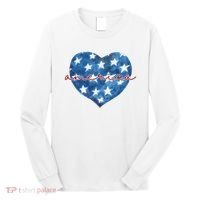 America Heart 4th Of July Cute Festive Long Sleeve Shirt thumb 0