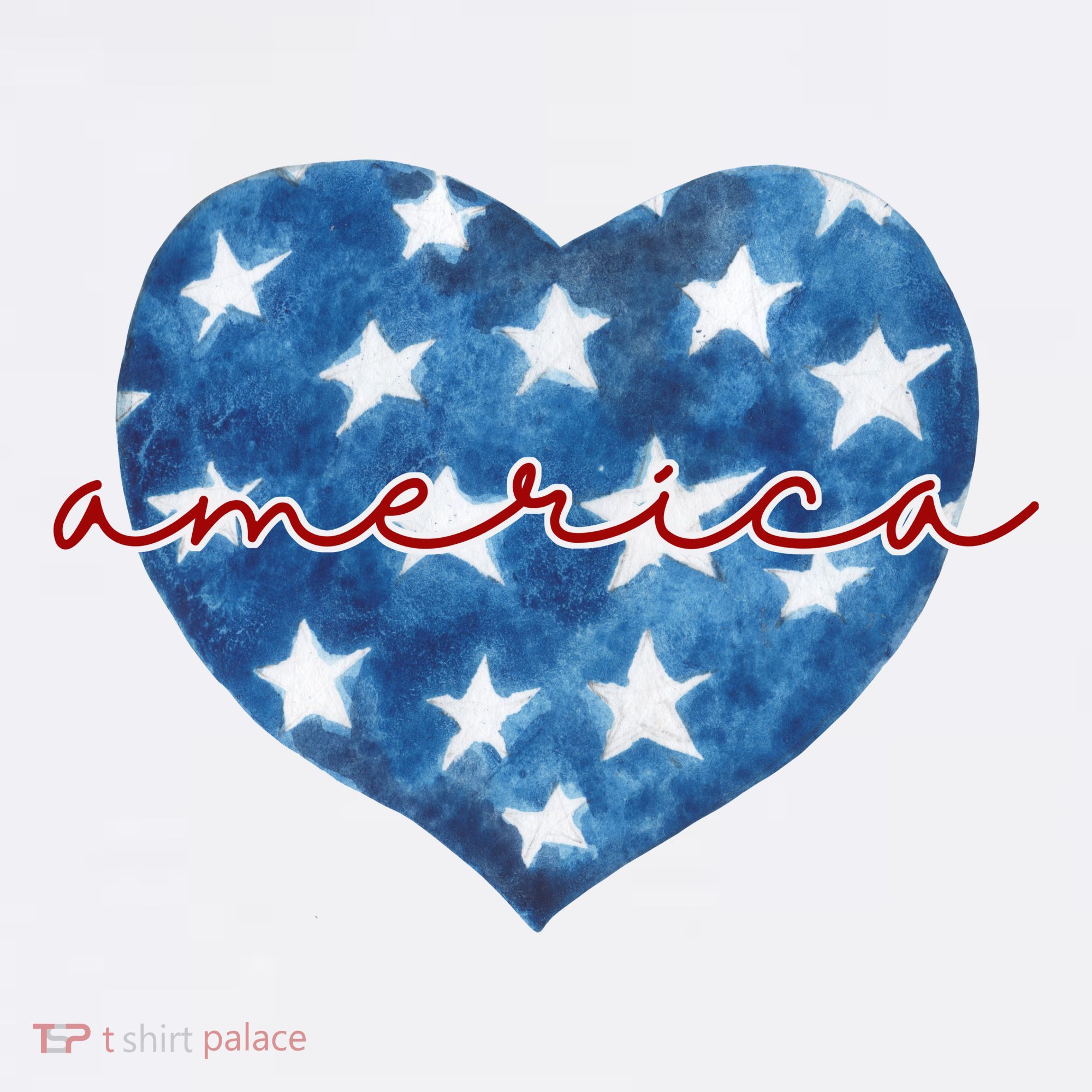 America Heart 4th Of July Cute Festive Mousepad