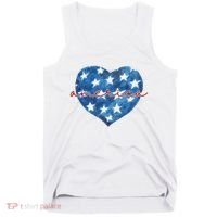 America Heart 4th Of July Cute Festive Tank Top thumb 0