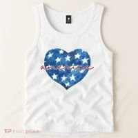 America Heart 4th Of July Cute Festive Tank Top thumb 2