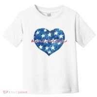 America Heart 4th Of July Cute Festive Toddler T-Shirt thumb 0