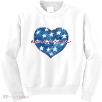 America Heart 4th Of July Cute Festive Kids Sweatshirt thumb 0