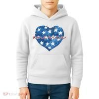 America Heart 4th Of July Cute Festive Kids Hoodie thumb 4