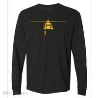 Awesome H 60 Helicopter Search And Rescue SAR Comfort Colors Heavyweight Long Sleeve T-Shirt thumb 0