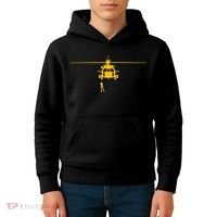 Awesome H 60 Helicopter Search And Rescue SAR Kids Hoodie thumb 4