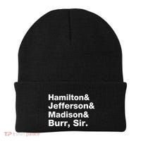 Alexander Hamilton And Burr Founding Fathers Funny Gift Beanie thumb 0