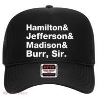 Alexander Hamilton And Burr Founding Fathers Funny Gift Hat thumb 0