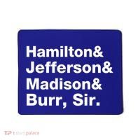 Alexander Hamilton And Burr Founding Fathers Funny Gift Mousepad thumb 0