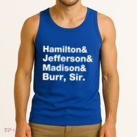 Alexander Hamilton And Burr Founding Fathers Funny Gift Tank Top thumb 3
