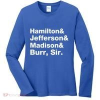 Alexander Hamilton And Burr Founding Fathers Funny Gift Women's Long Sleeve Shirt thumb 0