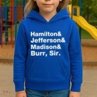 Alexander Hamilton And Burr Founding Fathers Funny Gift Kids Hoodie thumb 3