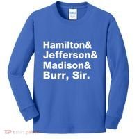 Alexander Hamilton And Burr Founding Fathers Funny Gift Kids Long Sleeve Shirt thumb 0