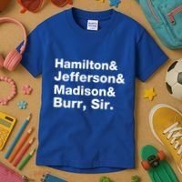 Alexander Hamilton And Burr Founding Fathers Funny Gift Kids T-Shirt thumb 3