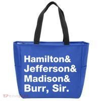 Alexander Hamilton And Burr Founding Fathers Funny Gift Tote Bag thumb 0