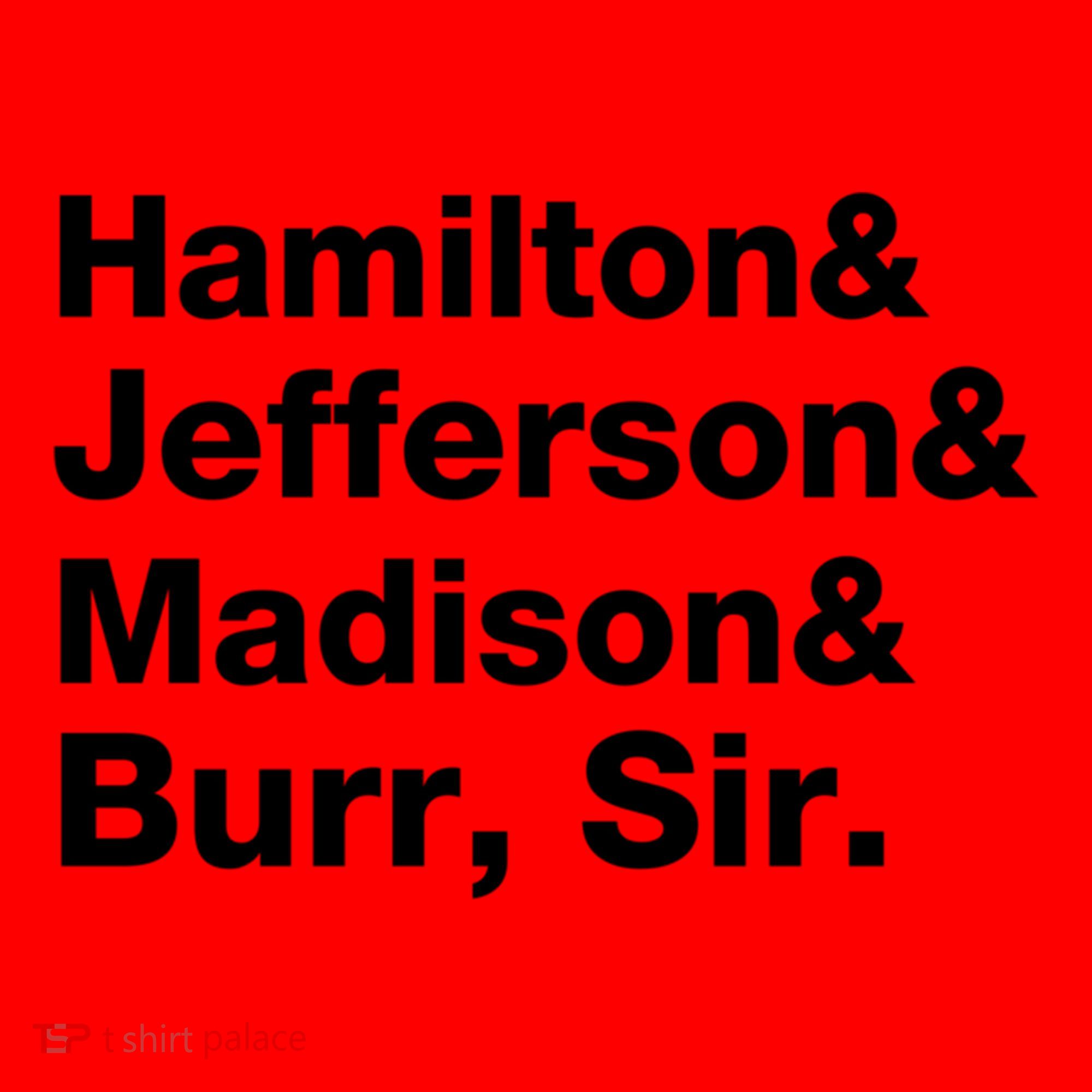 Alexander Hamilton And Burr Founding Fathers Funny Gift Santa Hat